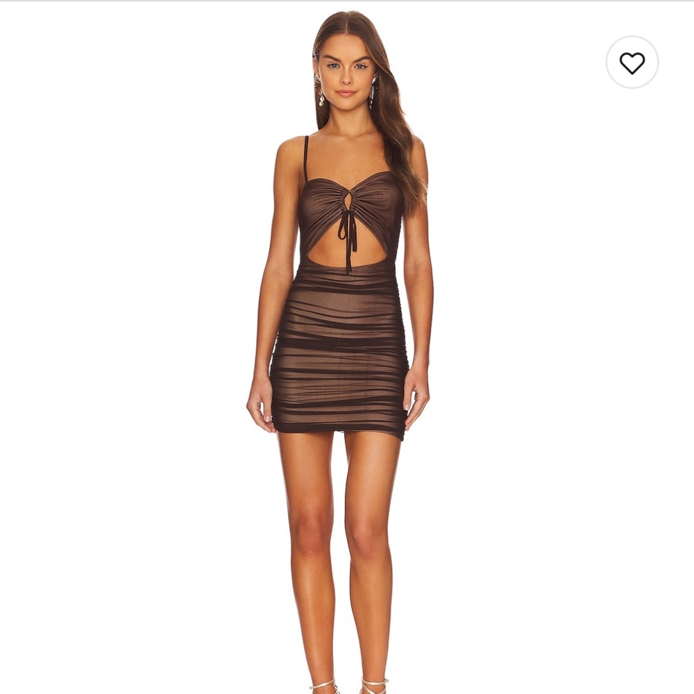 Harlow Mesh Overlay Dress, Superdown by Revolve, size S